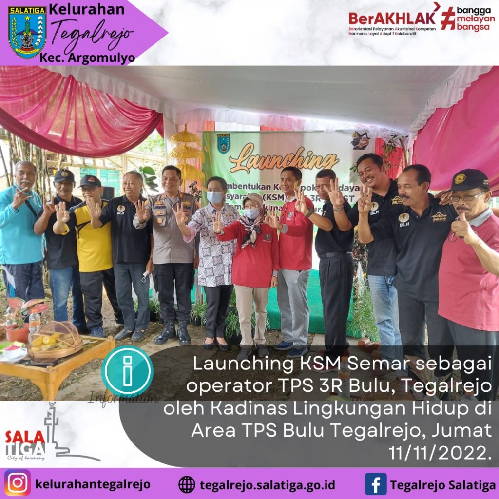 Launching Pembentukan Kelompok Swadaya Masyarakat (KSM) TPS 3R/TPST Semar Bulumarto