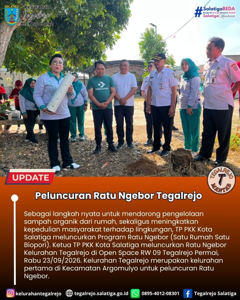 Peluncuran Program Ratu Ngebor di Kelurahan Tegalrejo